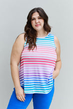 Ladda upp bild till gallerivisning, Heimish Multicolor Rainbow Striped Sleeveless Top
