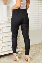 Load image into Gallery viewer, Kancan Corrine High Waisted Black Coated Ankle Skinny Denim Jeans
