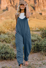 Load image into Gallery viewer, Double Take Strappy Back Relaxed Fit Jumpsuit
