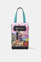 Load image into Gallery viewer, Nicole Lee Multicolor Art Deco Pebbled Vegan Leather Small Crossbody Wallet
