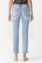 Ladda upp bild till gallerivisning, Lovervet Andrea Midrise Distressed Cropped Straight Leg Blue Denim Jeans
