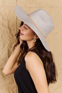 Fame Straw Braided Wide Brimmed Hat