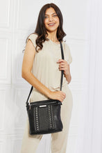 Load image into Gallery viewer, Nicole Lee USA Modern Luxe Vegan Pebbled Leather Stud Embellished Handbag
