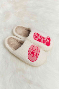 Melody Strawberry Plush Slide Slippers