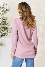 Load image into Gallery viewer, Celeste Mauve Textured Long Sleeve Top
