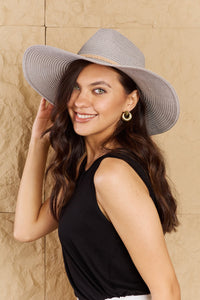 Fame Straw Braided Wide Brimmed Hat