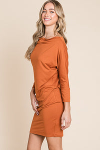 Culture Code Orange Dolman Sleeve Mini Dress