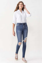 Load image into Gallery viewer, Lovervet by Flying Monkey Hayden High Rise Distressed Blue Denim Skinny Jeans
