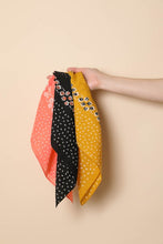 Load image into Gallery viewer, Leto Dot and Floral Border Bandana Scarf
