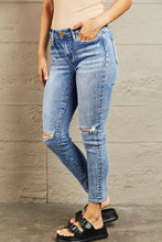 Ladda upp bild till gallerivisning, BAYEAS Seriously? Mid Rise Distressed Blue Denim Skinny Jeans
