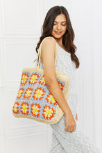 Load image into Gallery viewer, Fame Multicolor Embroidered Straw Tote Bag
