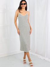 Load and play video in Gallery viewer, HYFVE Striped Sleeveless Midi Dress
