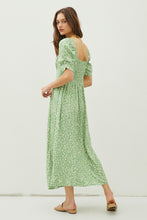 Load image into Gallery viewer, Be Cool Floral Smocked Back Slit Dress
