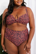 Carregar imagem no visualizador da galeria, Marina West Swim Ochre Leopard Two Piece Bikini Set
