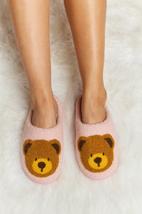 Melody Teddy Bear Plush Slide Slippers