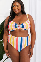 Load image into Gallery viewer, Marina West Swim Multicolor Striped Two Piece Bikini Set

