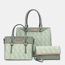 Carregar imagem no visualizador da galeria, Nicole Lee USA 3-Piece Letter Print Texture Handbag Set
