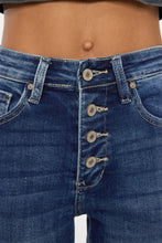 Загрузить изображение в средство просмотра галереи, Kancan Mandy Cuffed Hem Button Fly Blue Denim Jean Shorts

