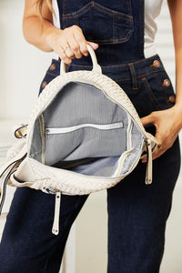 SHOMICO Beige Eco Vegan Leather Backpack