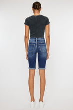 Carica l&#39;immagine nel visualizzatore di Gallery, Kancan Mandy Cuffed Hem Button Fly Blue Denim Jean Shorts
