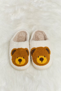 Melody Teddy Bear Plush Slide Slippers