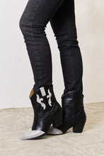 Load image into Gallery viewer, East Lion Corp Black Rhinestone Embellished Pointed Toe Ankle Boots
