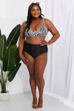 Load image into Gallery viewer, Marina West Swim Solid Leopard Two Piece Bikini Set

