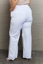 Cargar imagen en el visor de la galería, RISEN Raelene High Rise Wide Leg White Denim Jeans
