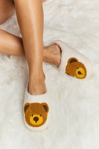 Melody Teddy Bear Plush Slide Slippers