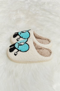 Melody luxe Love Heart Plush Slide Slippers