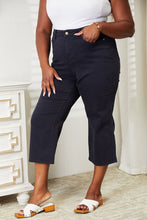 Ladda upp bild till gallerivisning, Judy Blue Monique High Waist Tummy Control Garment Dyed Wide Cropped Jeans
