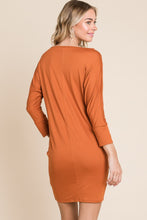 Load image into Gallery viewer, Culture Code Orange Dolman Sleeve Mini Dress
