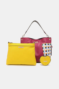 Nicole Lee Multicolor Modern Three Piece Handbag Set