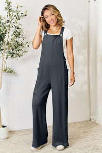 Double Take Wide Leg Overalls